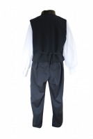 Men's Victorian Edwardian Working Class Poor Man Costume Sweeney Todd Size M-L